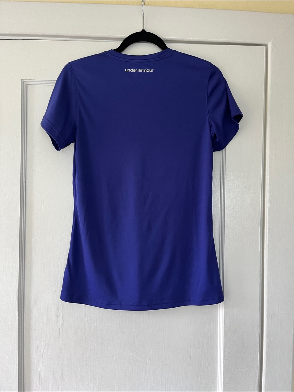 Under Armour Women’s V-Neck Short Sleeve Tee - Purple - Picture 3 of 3
